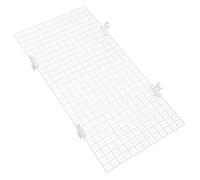 CLISPEED Fish Tank Divider Grid Board 30x30cm White Plastic Aquarium Isolation Panel with 10 Suction Cups for Jump Prevention and Tank Separation in Freshwater and Tropical Fish Aquariums