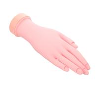 CLISPEED Flexible Bendable Nail Practice Hand Model for Manicure Training Reusable Artificial Fingernail Practice Hand for Nail Art Display and Learning