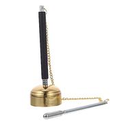CLISPEED Flexible Small Buddhist Chime Bell for Temple Rituals Lightweight Dharma Instrument with Clear Crisp Sound Portable Buddhist Supply for Meditation and Prayer