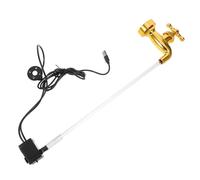 CLISPEED Floating Tap Fountain Tabletop Ornament with Soothing Natural Flowing Water and Floating Design with USB Lamp and Water Pump for Patio and Yard Random Color Random Style