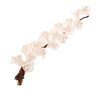 CLISPEED Flower Claw Clip with Faux Pearls Elegant Lily Hair Clasp for Women Ladies Wedding Party Hair Side Band Clips for Buns and Ponytails Compatible with Hanfu and Modern Styles