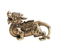CLISPEED Flying Unicorn Ornaments Brass Statue Desktop Decorative Brassware Animal Adornments for Living Modern