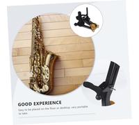 CLISPEED Foldable Alto and Tenor Saxophone Holder with Design Lightweight Portable Sax Stand for Clarinet and Flute Stable and Music Instrument Rack for Players