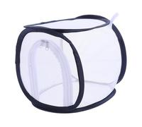 CLISPEED Foldable Butterfly Enclosure Transparent Mesh Insect Observation Case for Caterpillars Portable Bug Catcher for Garden and Outdoor Learning Activities