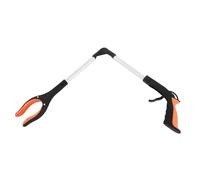 CLISPEED Foldable Lightweight Extra Long Trash Pickup Tool Grabber with Sturdy Aluminum Alloy and Abs Clip, Handy Garbage Tongs for Hotels and Shopping Malls