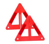 CLISPEED Folding Reflective Triangle Safety Sign for Roadside Emergencies Durable Weather Resistant Road Warning Triangle with Easy Setup Space Saving Design for Car Trunks and Construction