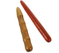 CLISPEED Foot Massage Sticks and Comfortable Skin Feel 2pcs Wooden with Comprehensive Acupoint Coverage Traditional Retro Style for Women for Household Use and Relaxation