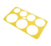 CLISPEED Fruit Diameter Measuring Ruler for Citrus and Vegetables Diameter Gauge with Thickened Design Tool for Oranges Tangerines Apples and Pears Random Color