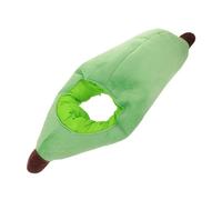 CLISPEED Funny Banana Hat Costume Lightweight Fruit Headgear for Adults and Comfortable Green Plush Party Cap for Halloween Family Gatherings Cosplay and Social Media Moments