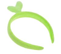 CLISPEED Funny Sprout Headband for Women Cute Green Bean Sprouts Hair Accessory Valentines Day Party Cosplay Headpiece Versatile Elastic Hairband for Costume Events