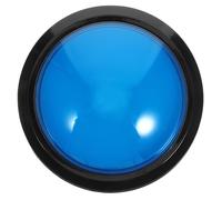 CLISPEED Game Answer Buzzer Electronic Responder Big Blue Buttons with Random LED Light Press-activated Sound and Light Quiz Buzzer for Competitive Games and Activities Random Color
