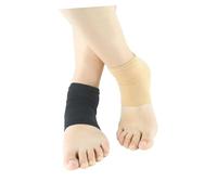 CLISPEED Gel Heel Protector Socks for Relief and Moisturizing Medical-Grade Silicone Heel Sleeves for Plantar and Achilles Support Breathable Nylon Fabric Flesh Color Comfortable for