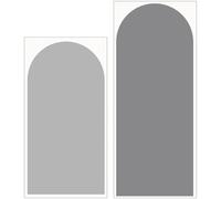 CLISPEED Geometric Wall Decals 2Pcs Arch Stickers Removable Easy Apply Glossy Finish for Living Room and Bedroom