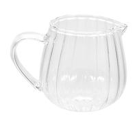 CLISPEED Glass Creamer Mini Pitcher Milk Creamer Pitcher Glass for Espresso Pouring Cup