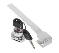 CLISPEED Glass Sliding Door Lock with Keys for Display Cabinets Easy to Install Refrigerator Lock for Glass Showcase for Freezer and Safety Cabinets Versatile Use in Stores and Exhibitions