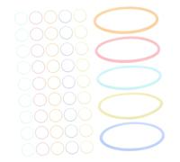 CLISPEED Glow Luminous Silicone Jelly Bracelets Elastic Hair Tie Bands for Kids Indoor Games and Party Favors, 10pcs Night Glow Wristbands for Carnival and Speed Agility Training