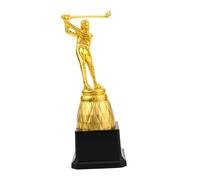 CLISPEED Gold Plastic Pool Tournament Trophy Cup Billiard Player Statue for Snooker Competition Awards and Party Prizes Lightweight Design with Polished Retro Finish