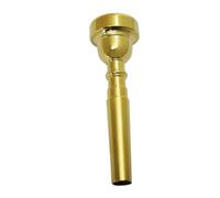 CLISPEED Gold Silver Plated 5c Size Copper Trumpet Mouthpiece Brass Instrument Replacement Accessory for Trumpet Players and Musicians