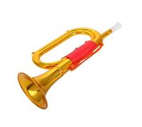 CLISPEED Golden Bugle for Eye Catching Stage Performance Prop Easy to Use Musical Instrument for Interactive Play for Educational Music Practice and Fun Activities