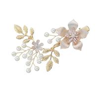 CLISPEED Golden Flower Hair Pin Alloy Bobby Clip for Wedding and Party Retro Delicate Bride Hair Clip Safe and Easy to Fix