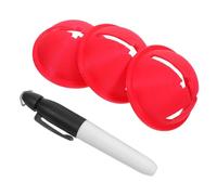 CLISPEED Golf Ball Line Marker 4 Pack Compact Alignment Marking Tool with Swing Correction for Accurate Putting Lightweight Golf Accessory Suitable for Training and Tournament Play