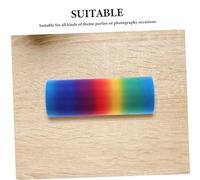 CLISPEED Gradient Glitter Tulle Fabric Roll for Women Colorful Ombre Sparkly Mesh Skirt Material Polyester Netting for DIY Party Dress Iridescent Rainbow Tutu Skirt Craft