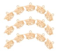 CLISPEED Graduation Cap Pendant Charms Alloy Material with Unique Design 100pcs Graduation Time Accessories for DIY Projects and Bulk Crafting for Bracelets and Keychains