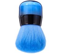 CLISPEED Green Mushroom Handle Blush Brush with Soft Artificial Fiber Powder Applicator for Face Contouring and Blush for Beginners and Professional Makeup Artists