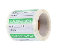 CLISPEED Green Quality Control Calibration Label Self Laminating Writable Calibration Sticker Self-Adhesive Labels for Protective Cover Book Use