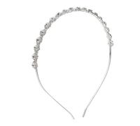 CLISPEED Hair Anniversary Bridesmaids Lightweight Wedding Accessories for Design Alloy Elegant Crystal Headband and Flower Suitable for Holiday Bridal Girlfriends
