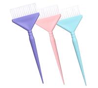 CLISPEED Hair Dye Comb Set 3pcs Root Applicator Brushes with Special Design for Beginners and Professionals for Daily Hair Coloring at Home or Salon