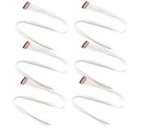 CLISPEED Hair Tinsel Extensions for Christmas and Halloween with Coffee Colour 6pcs Sparkling Glitter Hair Accessories Convenient to Use and Can be Cut for Women and Girls