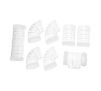 CLISPEED Hamster Cage Maze Connector Plastic Tube Set External Diy Puzzle Habitat Tunnel for Small Pets and Hamsters in White