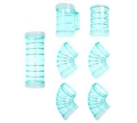 CLISPEED Hamster Cage Tube Plastic DIY Hamster Maze Easy to Disassemble Maze Connector outside The Cage