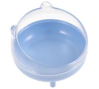 CLISPEED Hamster Sand Bath House Detachable Design with Lid, Plastic Half-close Sand Bathroom Container Safe and Easy to Clean Random Color for Small Pets for Home or Outdoor Travel
