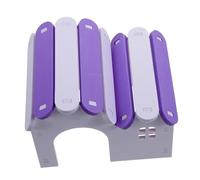 CLISPEED Hamster Sleeping Nest Pvc Hamster House Decorative Small Pet Villa Wave Pattern Purple White Small Rodents