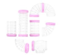 CLISPEED Hamster Tunnel Kit DIY Maze Connector Plastic Thickened Material Convenient for Pet Entry and Exit Small Animals Hamster Cage Accessory