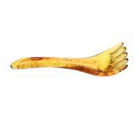 CLISPEED Hand-Carved for Family and Travel Use Resin Scalp Massage Comb with Safe Five- Design Effective Scraping Tool for Relaxation and Scalp Care