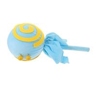 CLISPEED Handheld Plush Swirl Lollipop Stage Prop with Bells Producing Cheerful Sounds and Reducing Arm Fatigue, for Dance Performance and Group Routines Decoration