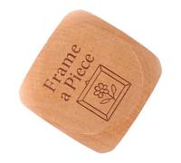 CLISPEED Handmade Engraved Wooden Sewing Decision Dice for Quilters, Portable 6-Sided Craft Project Tool for Quilting, Embroidery and Sewing Projects