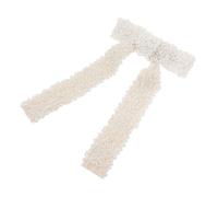 CLISPEED Handmade Pearl Hair Clip Fashion Bow Hair Barrette for Women Elegant Ponytail Accessory