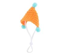 CLISPEED Hat Photo Mini in Pig Knitted for Hamster Orange Guinea and Cute Yarn, Versatile Use and Stylish Christmas Costume Accessory Prop Party for Small Animals