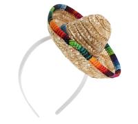 CLISPEED Headband Hat for Dogs Lightweight and Easy to Carry Mexican Style Mini Sombrero for Party and Taking Photos Versatile Headdress Accessory