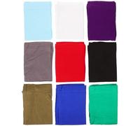 CLISPEED Headscarf and Neck Hat Set 9 Pieces Unisex Dreadlock Headwrap Elastic Hairbands for Cleaning and Sleeping Soft Breathable Material