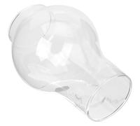 CLISPEED Heat-Resistant Glass Oil Lamp Chimney Replacement with Crown Design, Kerosene Lamp Shade for Wall and Table Use