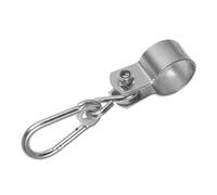 CLISPEED Heavy Duty Metal Swing Hooks for Round Tubes Load Bearing Outdoor Hangers with Round Buckle for Hammocks Porch Swings Playgrounds and Backyard Use