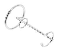 CLISPEED Hexagonal Metal Crystal Display Stand Small Silver Base for Crystal Spheres and Mineral Collection