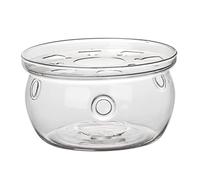 CLISPEED High Borosilicate Glass Tea Warmer Stand with Non Slip Base Teapot Heating Accessory for Home Office Tea Houses and Shops Stable and