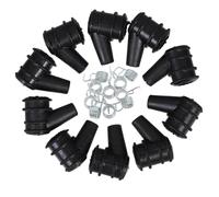 CLISPEED High Pressure Spark Plug Boot and Portable Use for Chainsaw 10pcs Rubber Ignition Cap with Spring for Quick Ignition for Branch Trimming and Tree Pruning