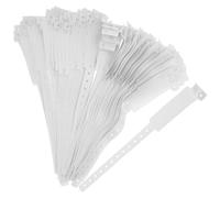 CLISPEED Hospital Wristbands PVC Medical ID Wristbands Disposable Blank Patient Identification Bracelets Easy to Write and Recognizable